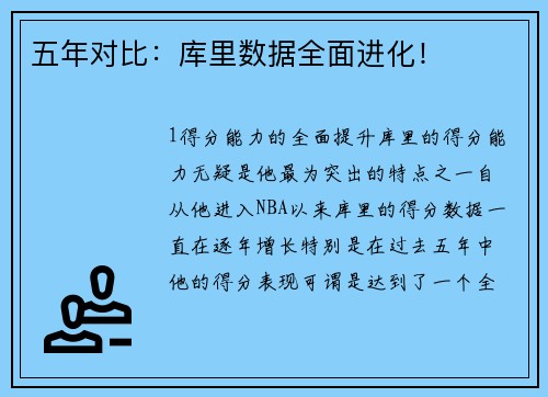 五年对比：库里数据全面进化！